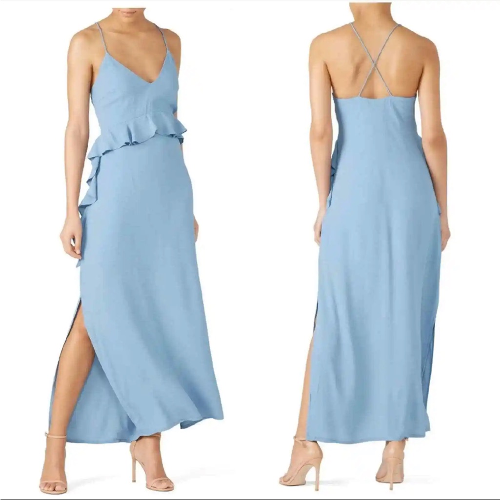 Nwt Revolve : Elliatt Rapture Maxi Dress | Color: Steel Blue | Size: Small Boho